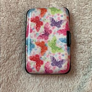 Hard plastic card holder